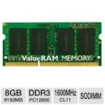 MEMORIA KINGSTON SODIMM DDR3 8GB 1600MHZ CL11