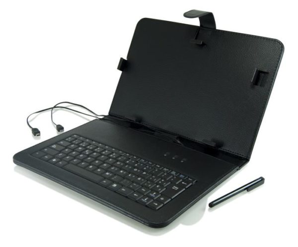 FUNDA TABLET 3GO 9.7" CON TECLADO USB NEGRA
