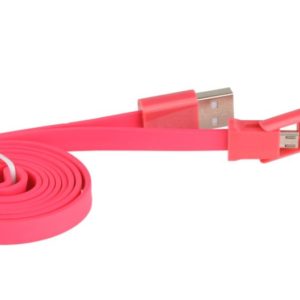 CABLE 3GO USB A MICRO USB Y APPLE 30 PIN PLANO ROJ