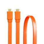 CABLE 3GO HDMI V1.4 PLANO 1.8M 24K NARANJA