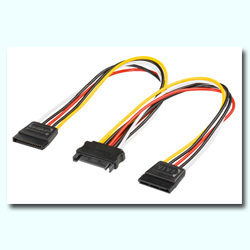 CABLE ALIMENTACION INTERNO A SATA M X 2 SATA H