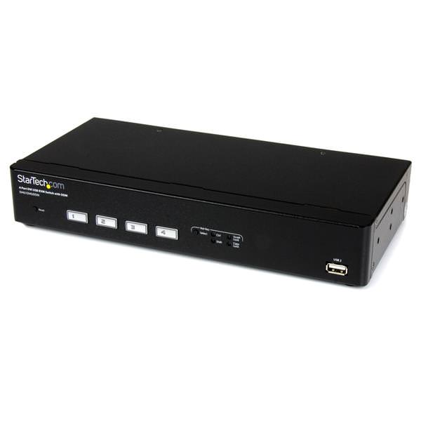 STARTECH SWITCH CONMUTADOR KVM 4 PUERTOS DVI CON T