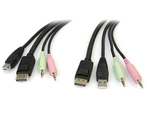 STARTECH CABLE CONMUTADOR KVM USB DISPLAYPORT® 4 E