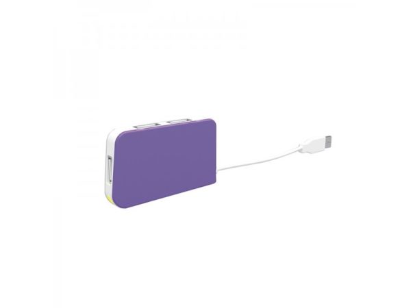 HUB USB 2.0 APPROX 4 PUERTOS MORADO