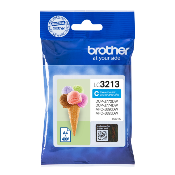 CARTUCHO BROTHER LC3213C 400PG CIAN