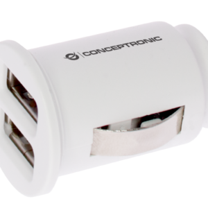 CARGADOR 2X USB POWER2GO COCHE BLANCO