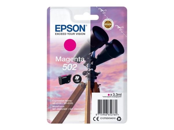 CARTUCHO EPSON 502 (BINOCULARES) MAGENTA