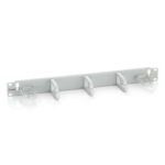 PASACABLES EQUIP 19" 1U 5 ANILLAS GRIS CLARO