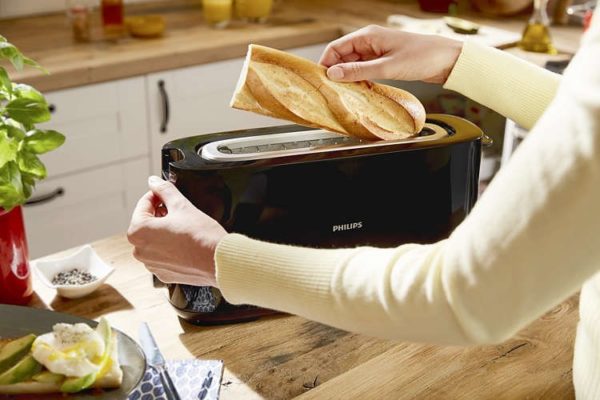 TOSTADORA PHILIPS DAILY 1 SLOT HD2590 1030W NEGRO