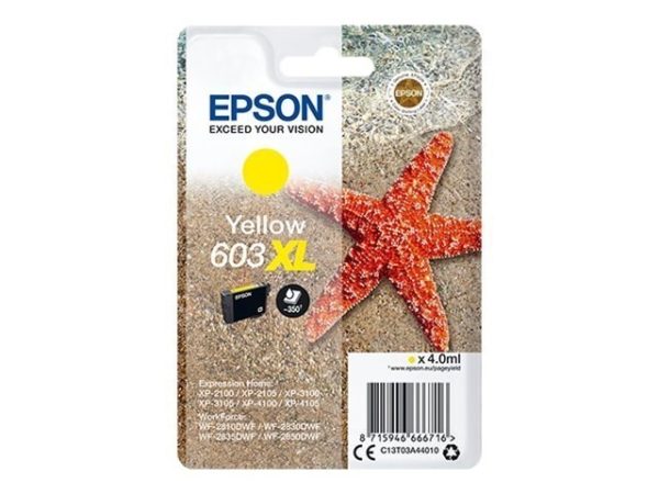 CARTUCHO EPSON T603XL AMARILLO XP-2100-3100-4100