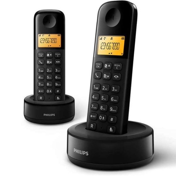 TELEFONO PHILIPS DUO D1602 NEGRO