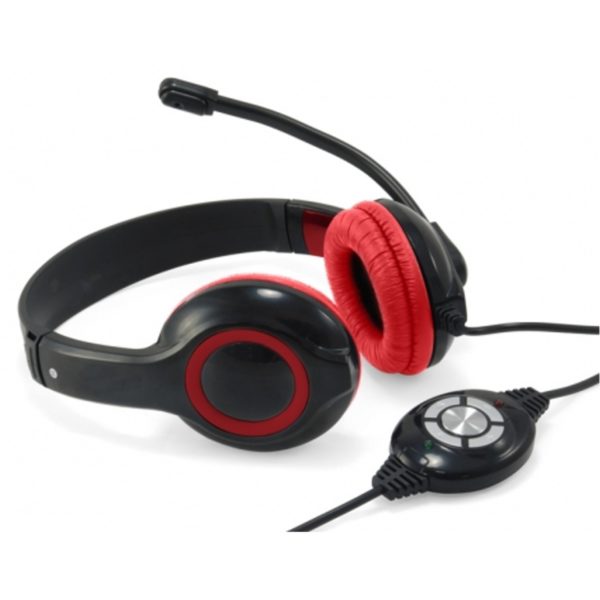 AURICULAR CONCEPTRONIC USB MICR FLEXIBLE ROJO
