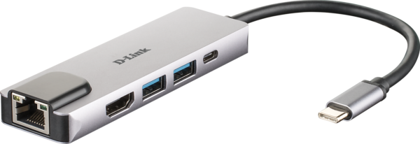 HUB D-LINK USB-C 5 EN 1 HDMI-ETH-USB3.0
