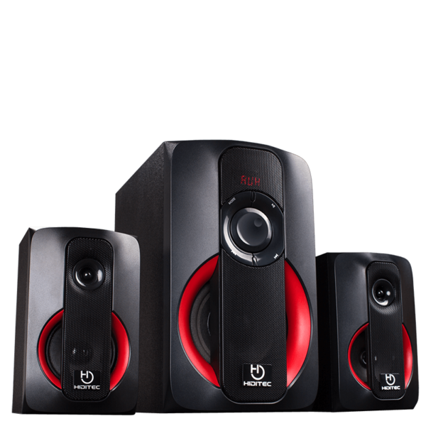 ALTAVOCES HIDITEC H400 2.1 BT NEGRO-ROJO