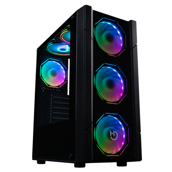 CAJA ATX HIDITEC GAMING V30 ARGB CRISTAL TEMPL