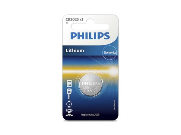 PILAS PHILIPS LITIO CR2025 3V PACK 1