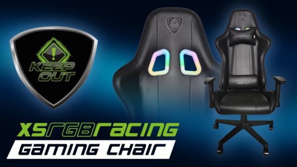 SILLA GAMER KEEP OUT XSPRO RACING GRIS RGB