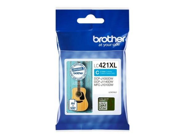 CARTUCHO BROTHER LC421XL CIAN 500PAG