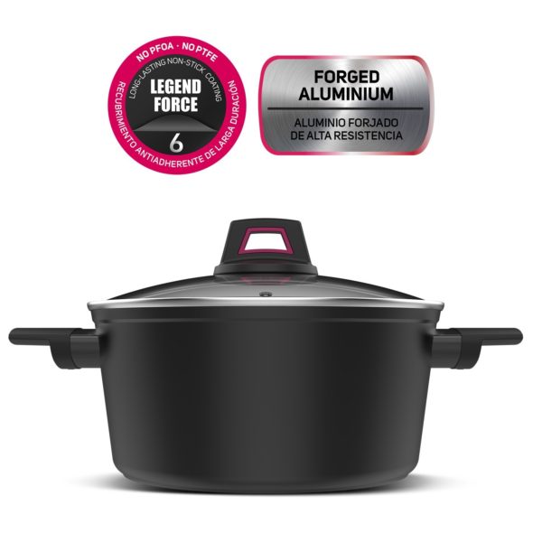CAZUELA TAURUS BEST MOMENTS 28CM ALUMINIO FORJADO