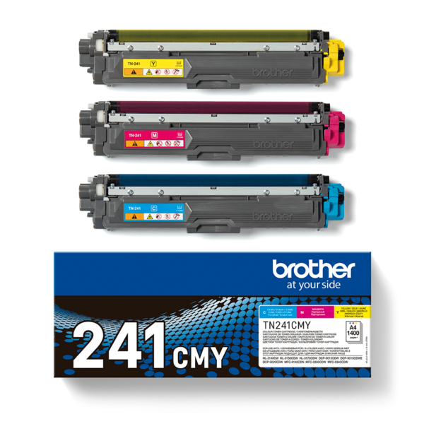 TONER BROTHER TN241CMY PACK 3 COLORES 1400PAG