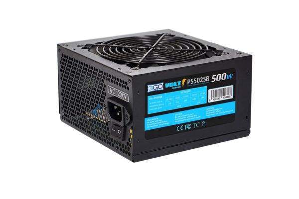 FUENTE ALIMENTACIÓN 500W 3GO (24PIN+SATA+12CM) NEGRA