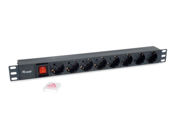 REGLETA EQUIP 8 TOMAS PARA RACK 19" INT. IEC