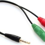 CABLE 3GO JACK 3,5"M A 2X3,5"H 15CM (MICRO+AUR)