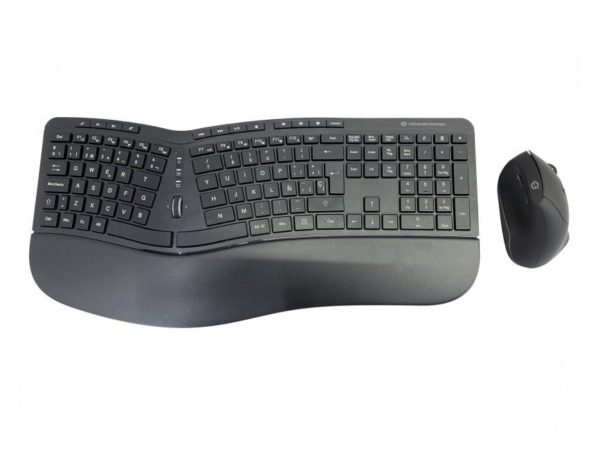 TECLADO + RATON CONCEPTRONIC WIRELESS ERGONOMICO