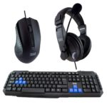 TECLADO + RATON + AURICULARES 3GO DRILE NEGRO