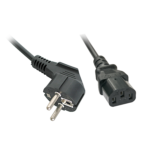 LINDY CABLE DE ALIMENTACION SCHUKO A C13 ACODADO,
