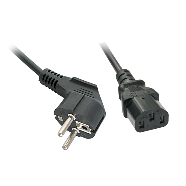LINDY CABLE DE ALIMENTACION SCHUKO A C13 ACODADO,