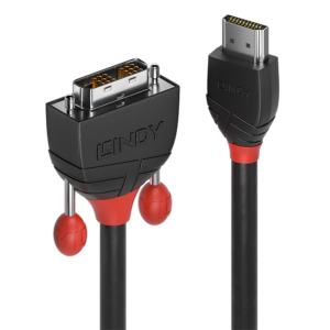 LINDY CABLE HDMI A DVI-D, LINEA BLACK, 2M