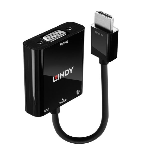 LINDY CONVERSOR DE HDMI A VGA CON AUDIO