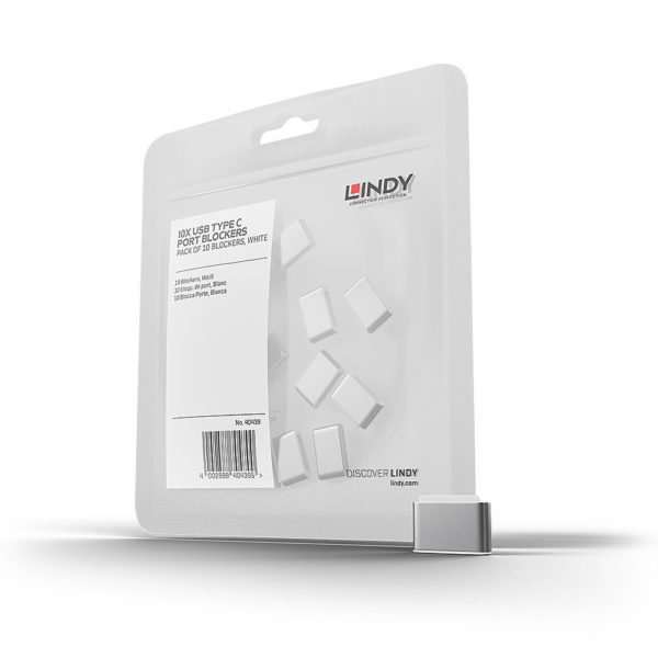 LINDY BLOQUEADOR DE PUERTOS USB-C, 10 PIEZAS, SIN
