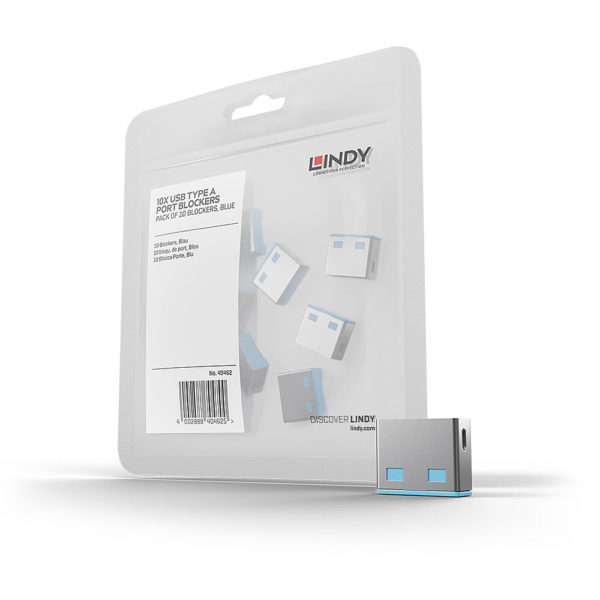 LINDY BLOQUEADOR DE PUERTOS USB-A, 10 PIEZAS, SIN