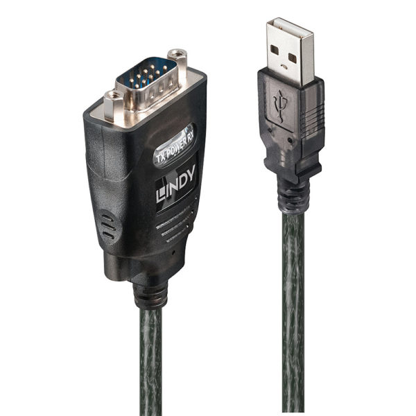 LINDY CONVERSOR USB A RS232 CON RETENCION DE PUER