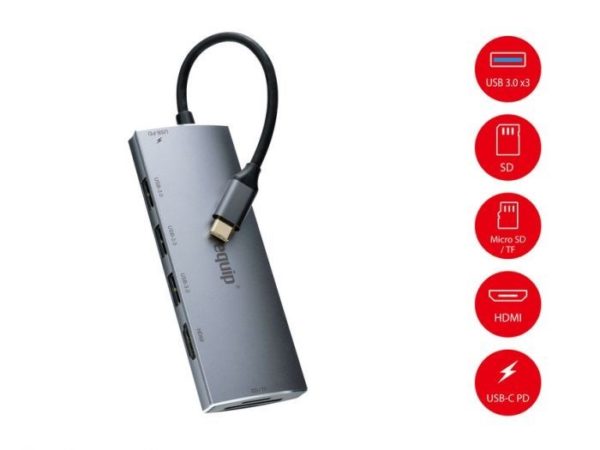 ADAPTADOR EQUIP USB-C 7EN1 100W USB-HDMI-TARJETAS