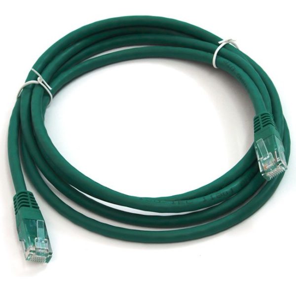 PG LATIGUILLO COLOR VERDE RJ45 CAT 6 UTP 2 METROS