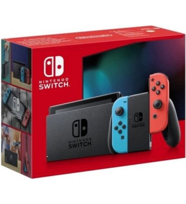 CONSOLA NINTENDO SWITCH AZUL NEON - ROJO NEON