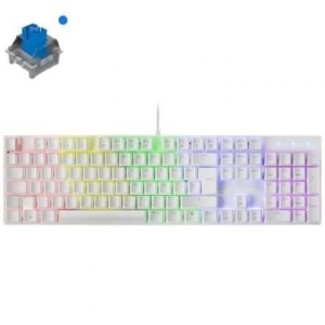 TECLADO MARS GAMING MK422WBES MECANICO BLANCO