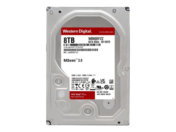 DISCO DURO 3.5" WESTERN DIGITAL 8TB RED PLUS SATA