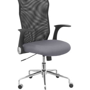 SILLA MINAYA RESPALDO MALLA NEGRO ASIENTO BALI GRI