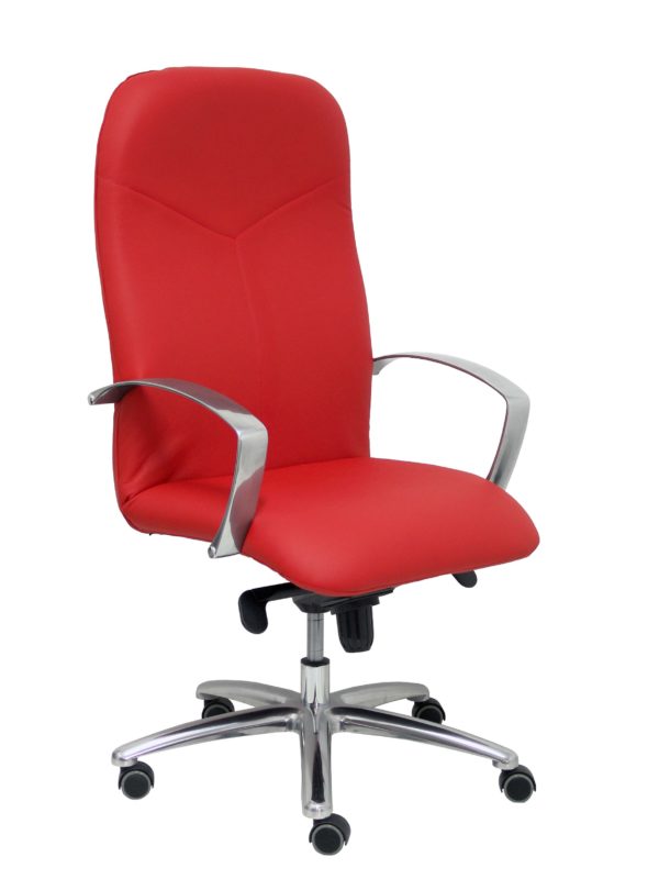 SILLON CAUDETE SIMILPIEL ROJO