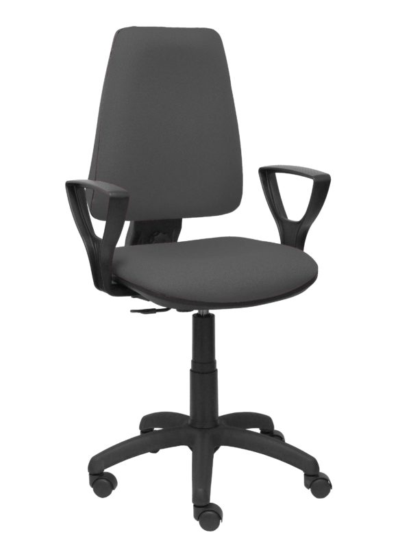 SILLA ELCHE CP BALI GRIS OSCURO BRAZOS FIJOS