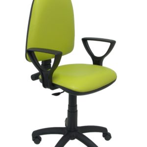 SILLA AYNA SIMILPIEL PISTACHO CON BRAZOS
