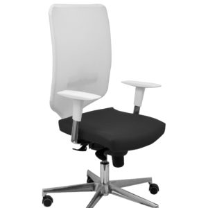SILLA OSSA BLANCA SIMILPIEL NEGRO