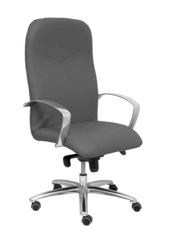 SILLON CAUDETE SIMILPIEL GRIS OSCURO