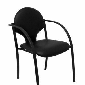 PACK 2 SILLAS HELLIN CHASIS NEGRO PIEL NEGRO