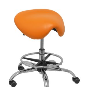 TABURETE ALATOZ SIMILPIEL NARANJA