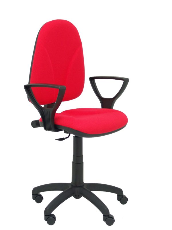 SILLA ALGARRA BALI ROJO BRAZOS FIJOS